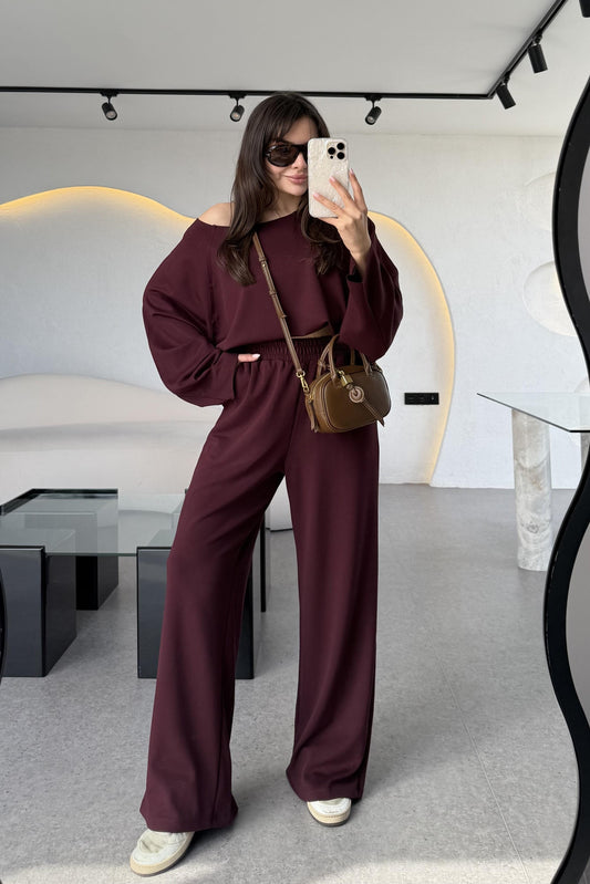 Moscow Bordo Premium Modal Takım