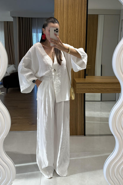 Mysun Beyaz Tensel İkili Takım