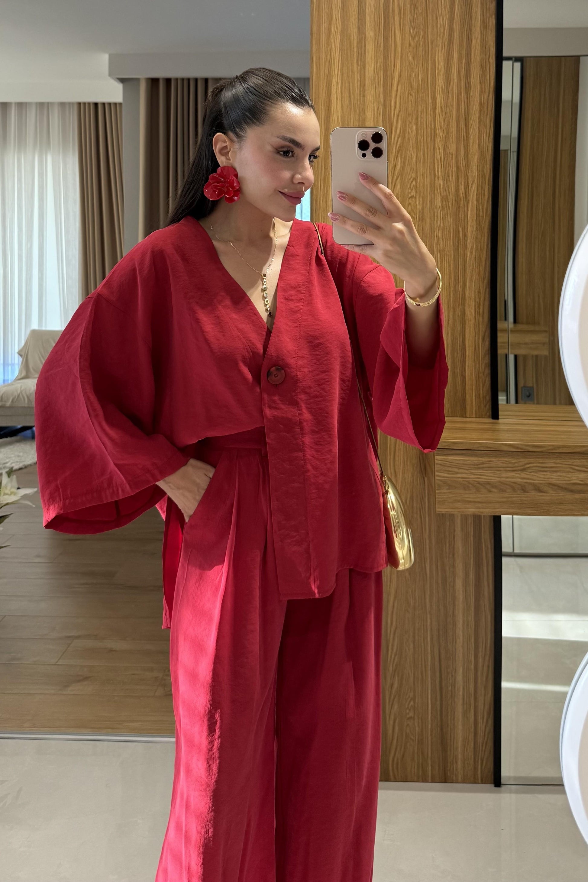 Mysun Kırmızı Tensel İkili Takım