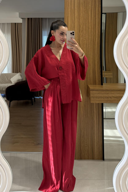 Mysun Kırmızı Tensel İkili Takım