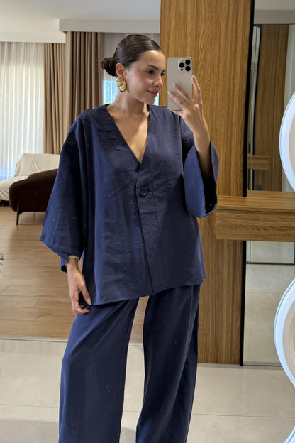 Mysun Lacivert Tensel İkili Takım