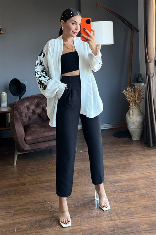 Nakış işlemeli tasarım ceket