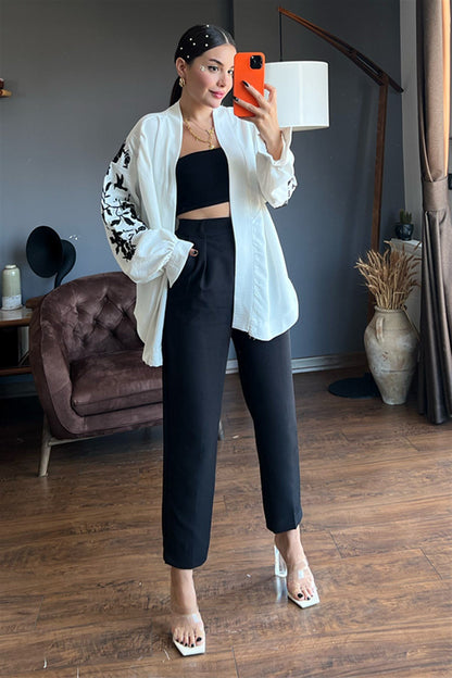 Nakış işlemeli tasarım ceket