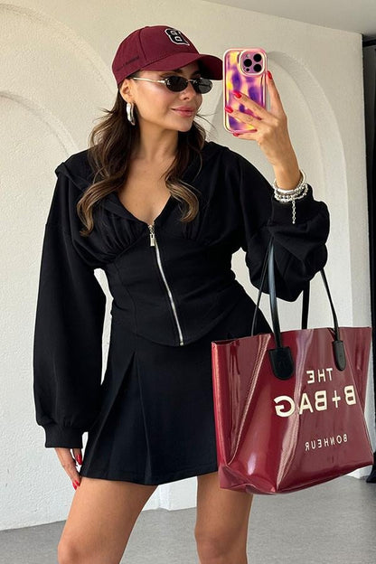 Nena Korse Detaylı Ceket Etek Takım