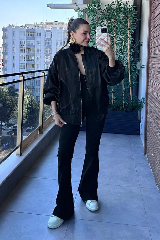 Nika Tül Bomber Ceket