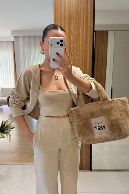 Nina Bej Üçlü Bolerolu Takım