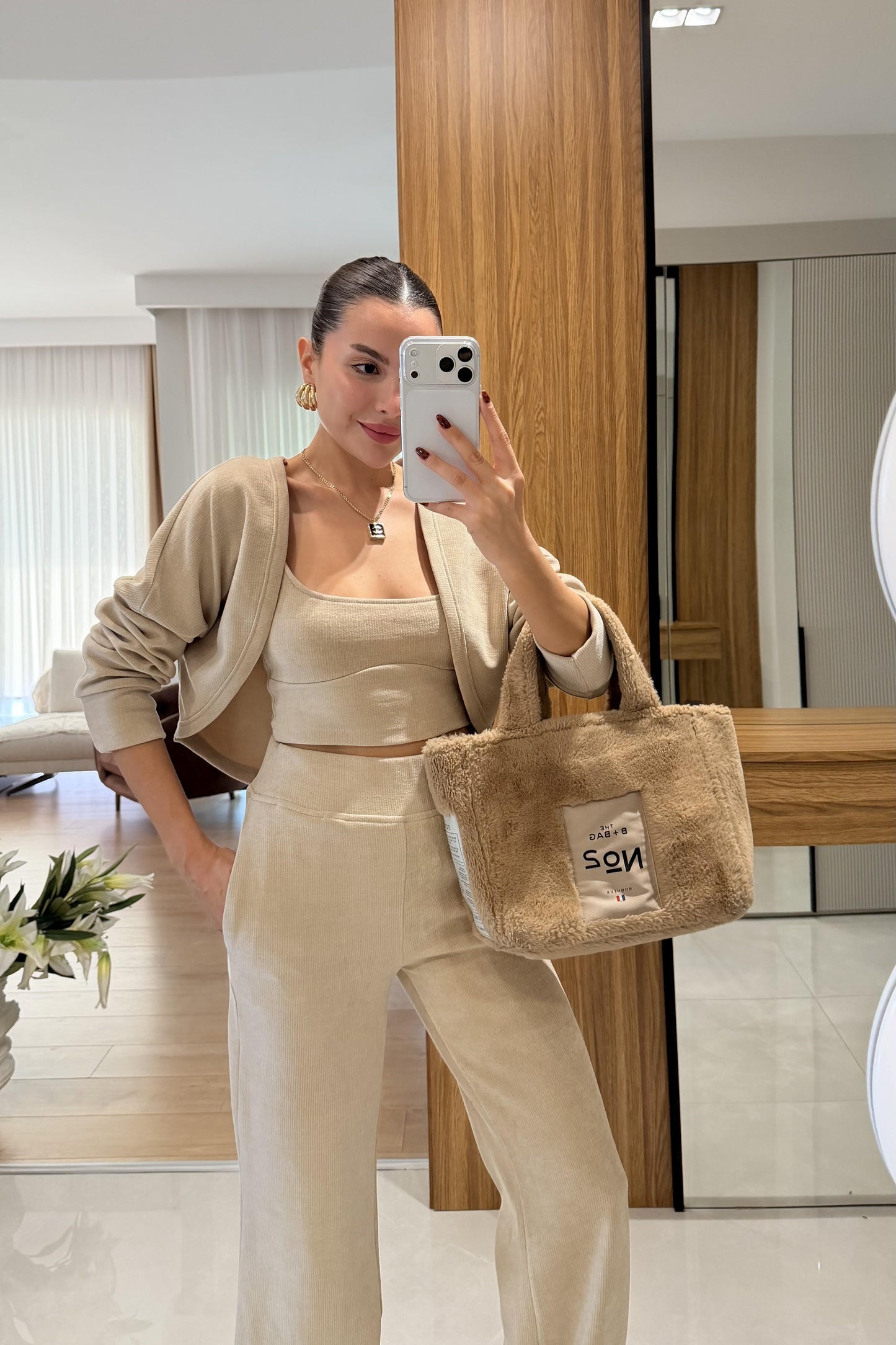 Nina Bej Üçlü Bolerolu Takım