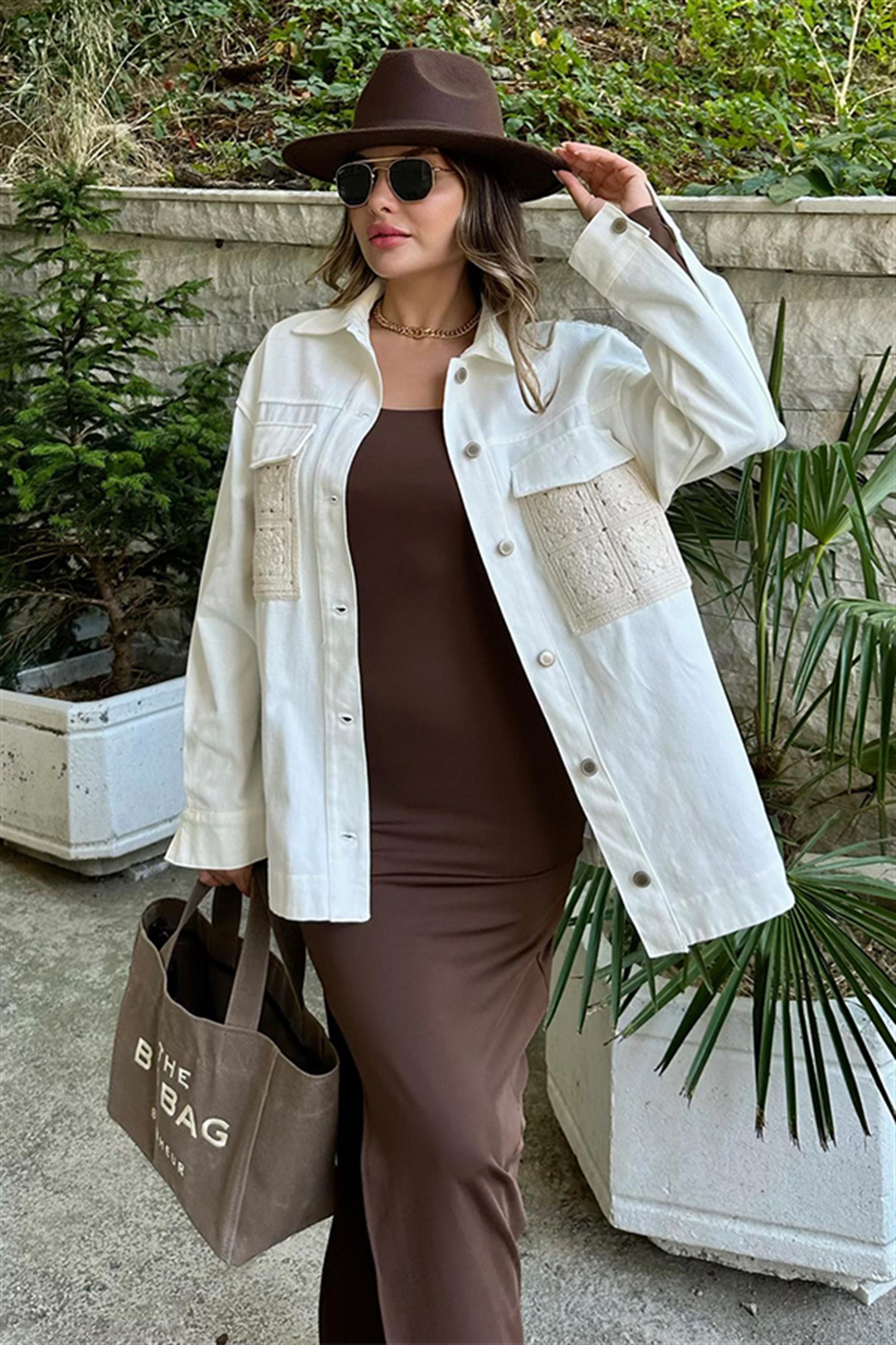 Noctur dantel tasarım ceket