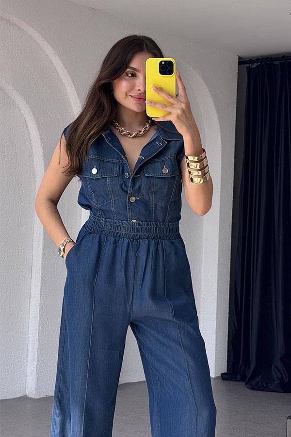 Nooren Tensel Gömlek Pantolon Takım