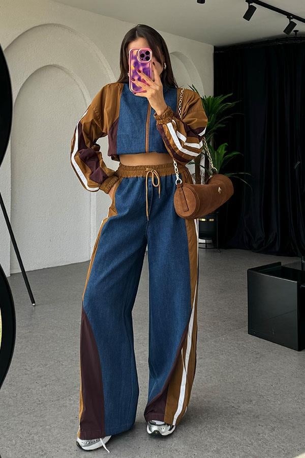 Odelle Kahve Tasarım Paraşüt Jean Takım