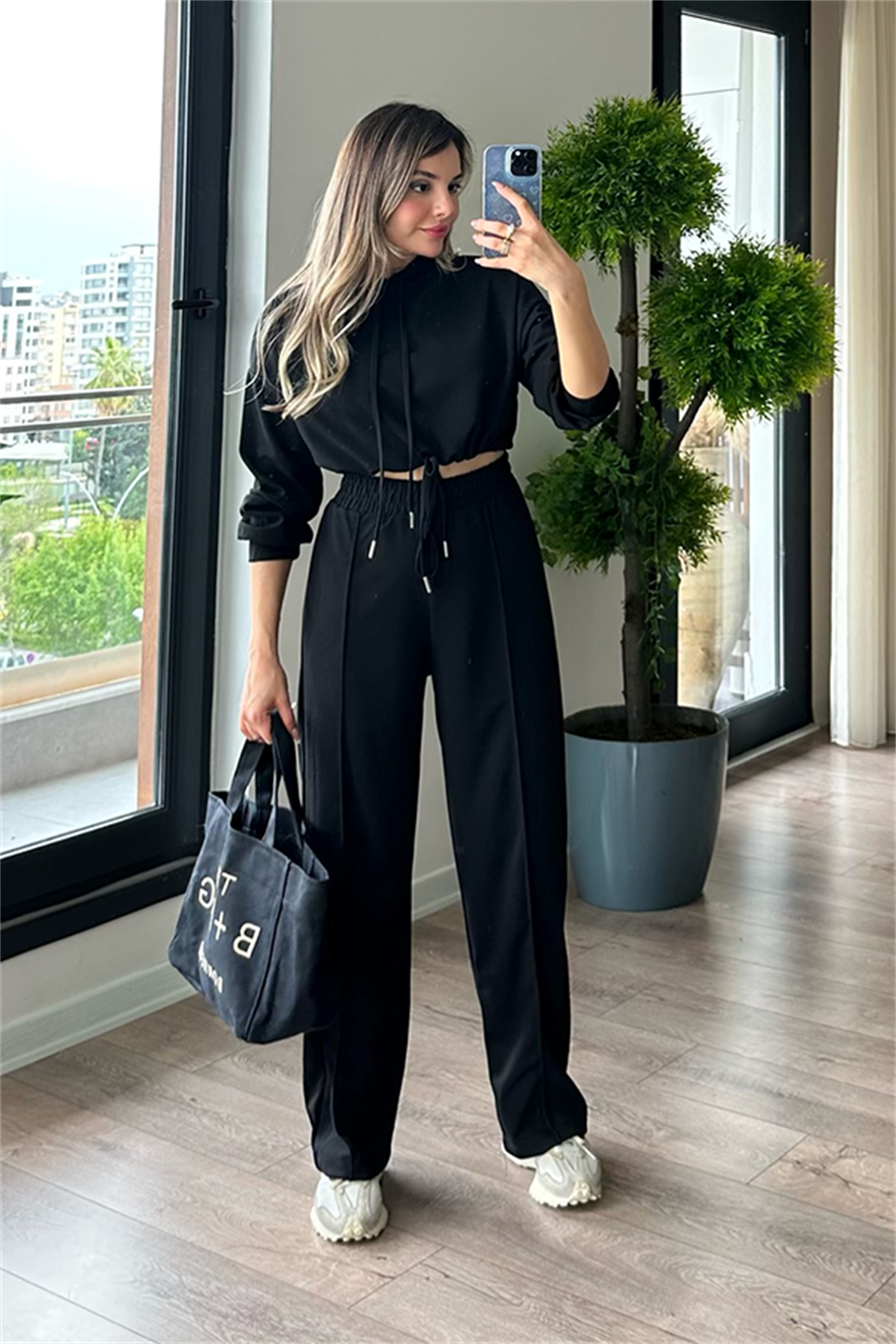 Olivia jogger sport takım - Siyah