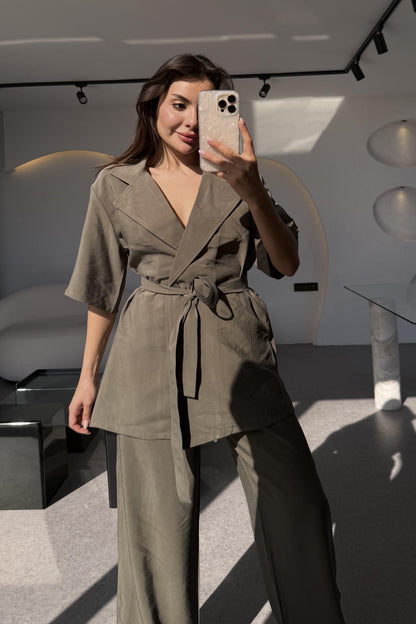 Oriel Haki Bağlamalı Tensel Takım