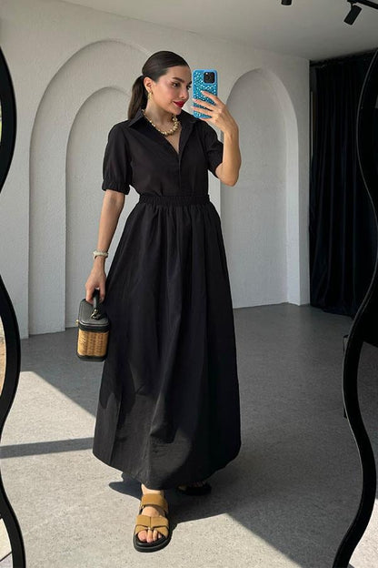 Owen Orijinal Gömlek Etek Takım-Siyah