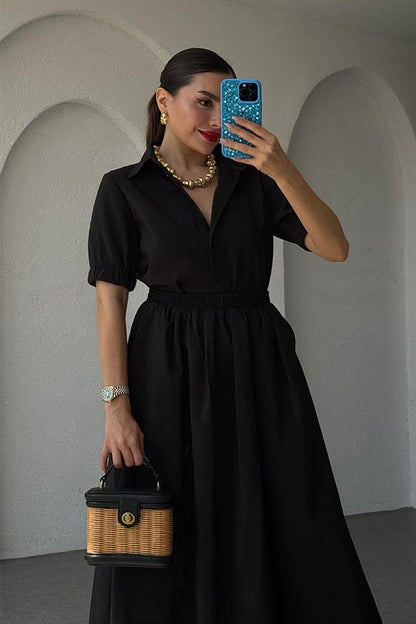 Owen Orijinal Gömlek Etek Takım-Siyah