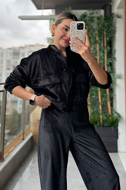 Page Simli Ceket Pantolon Takım