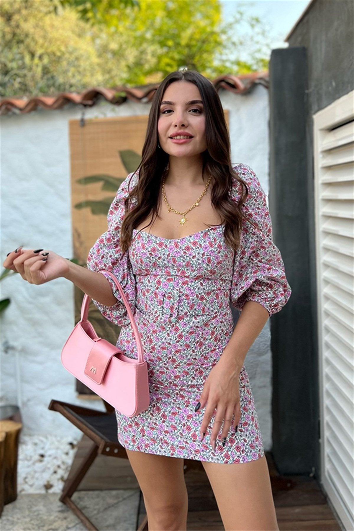 Parisa çiçekli elbise