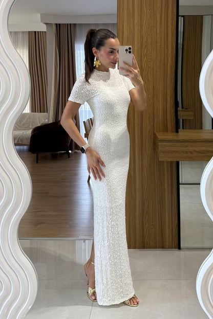 Patricia Yarım Kollu Astarlı Elbise