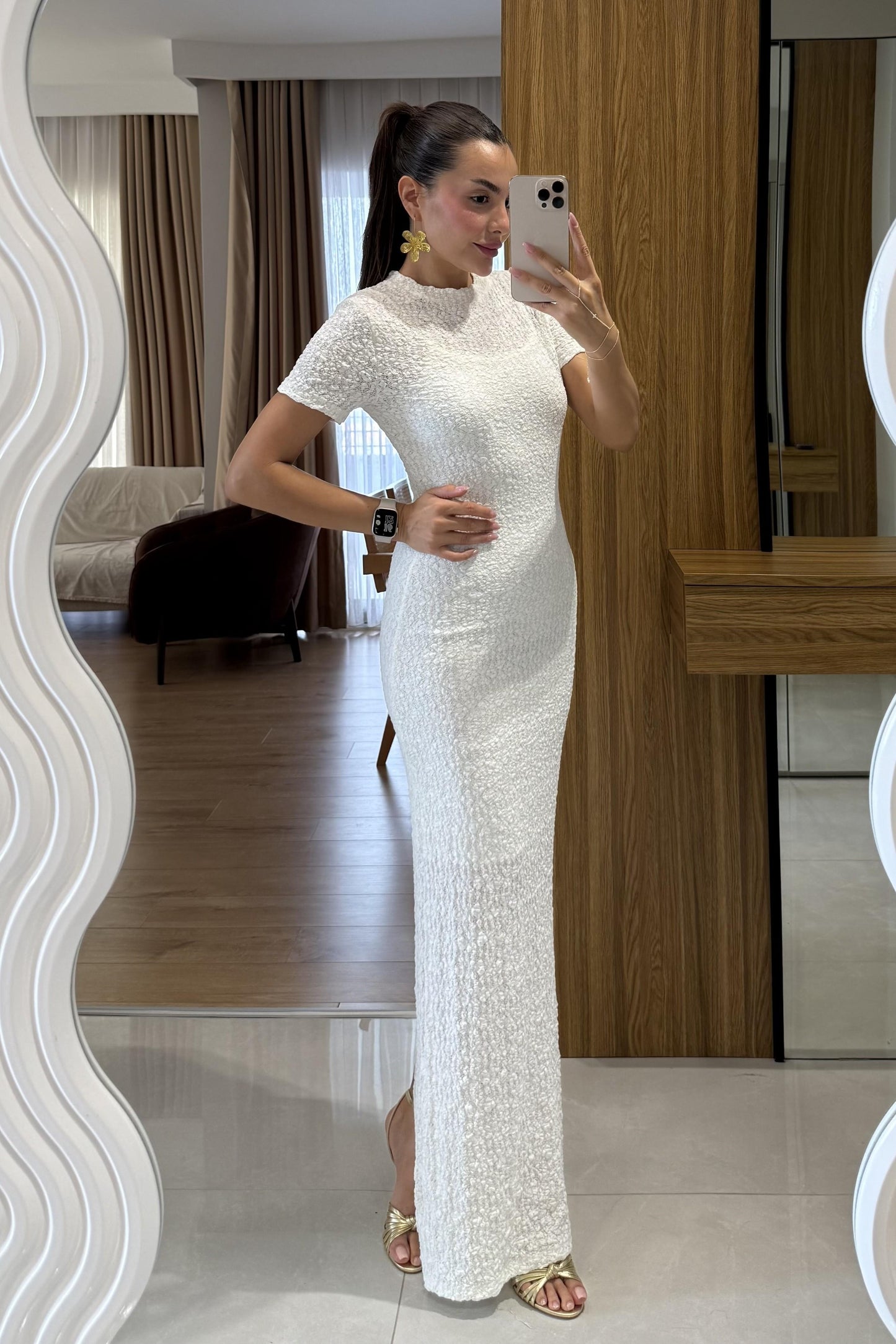 Patricia Yarım Kollu Astarlı Elbise