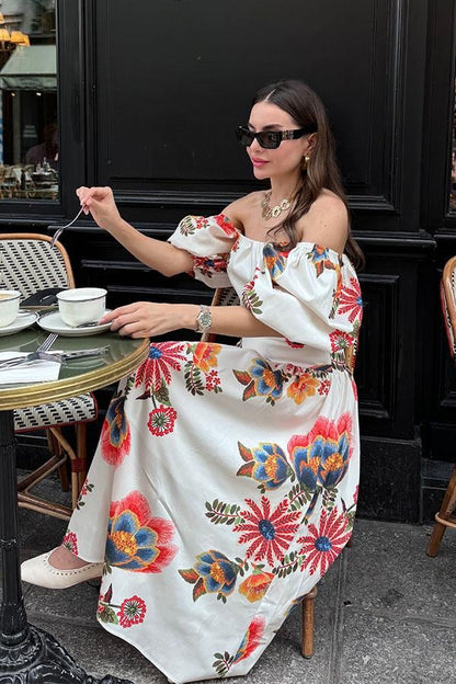 Paula Balon Kol Çiçekli Tasarım Takım