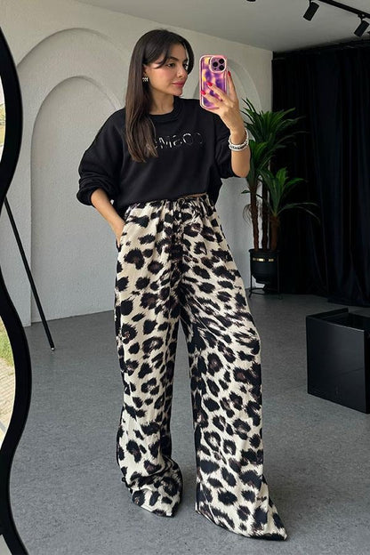 Paulina Leopar Saten İkili Takım