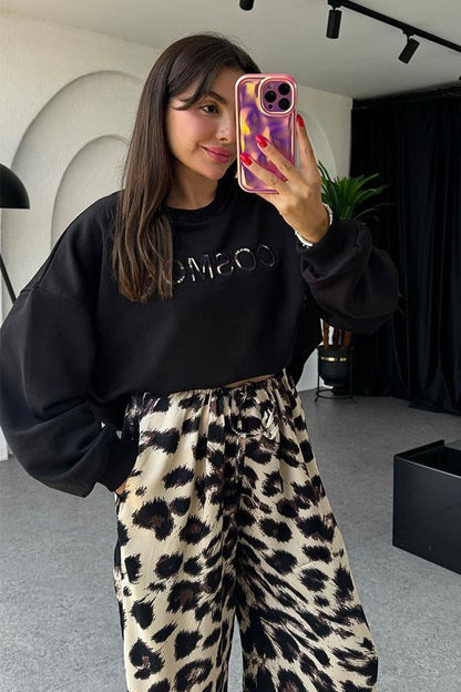 Paulina Leopar Saten İkili Takım