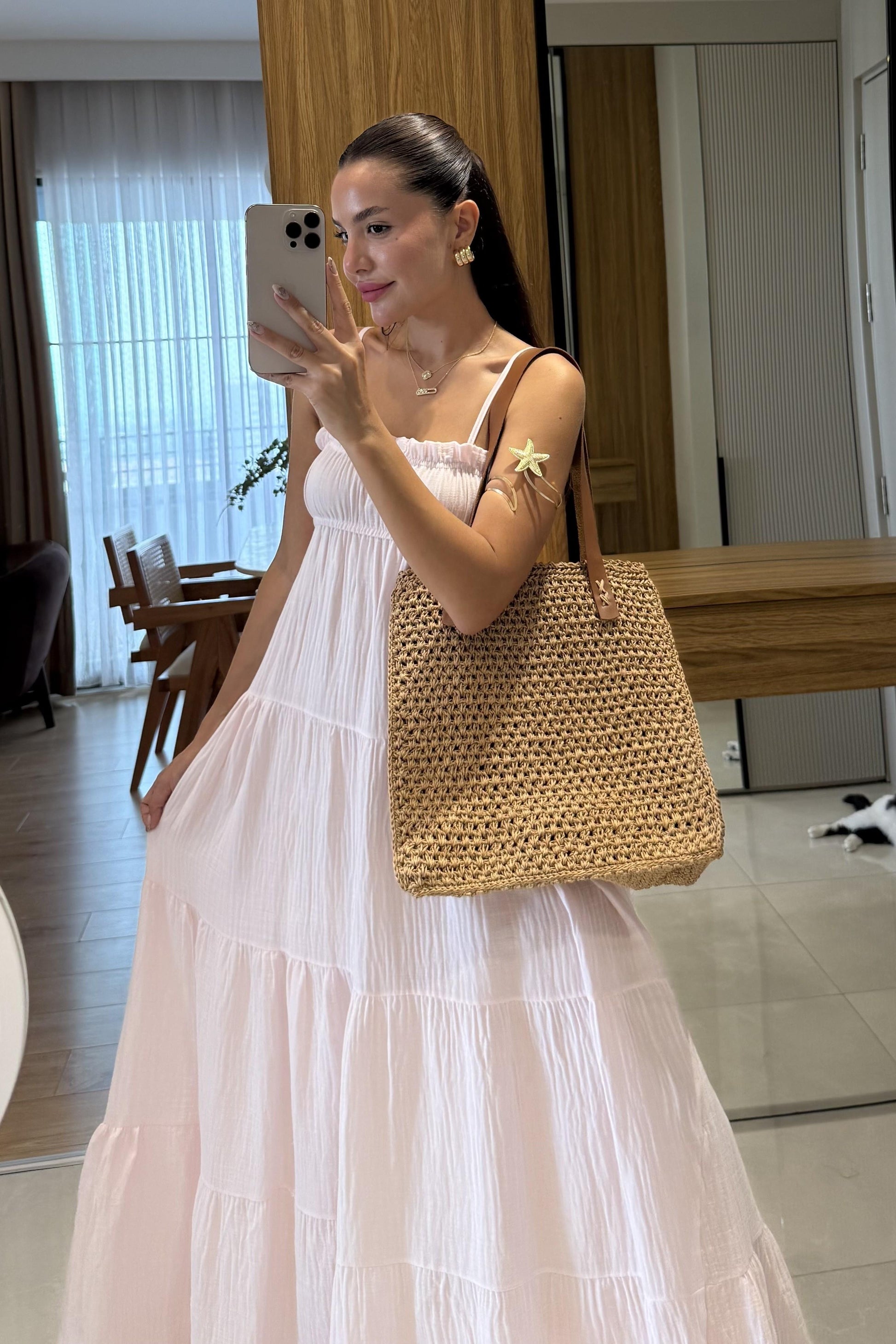 Pedra Pudra Müslin Askılı Çan Elbise