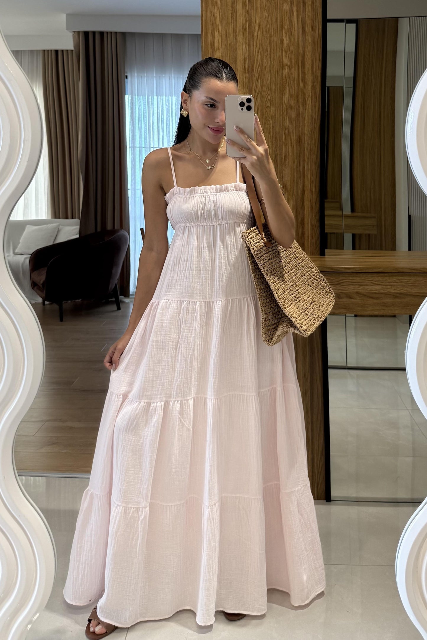 Pedra Pudra Müslin Askılı Çan Elbise