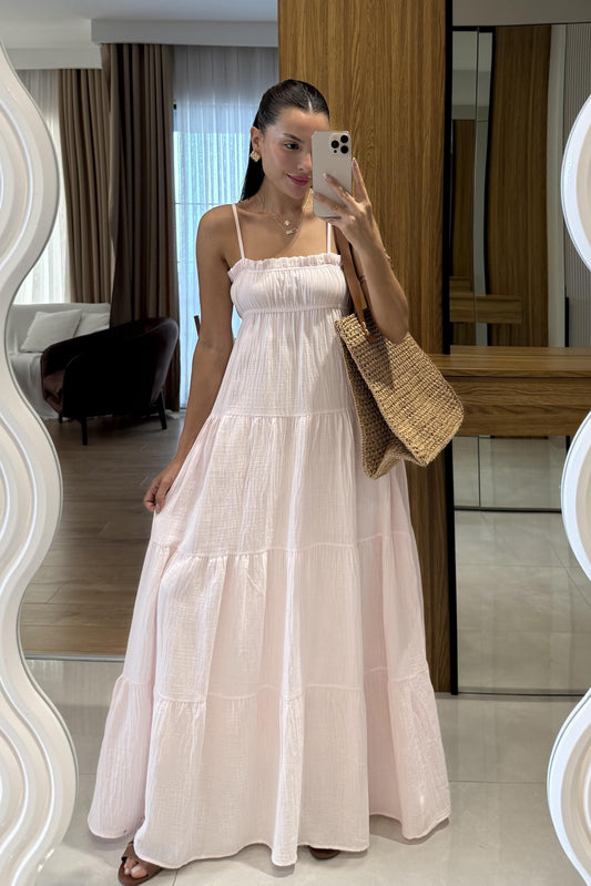 Pedra Pudra Müslin Askılı Çan Elbise