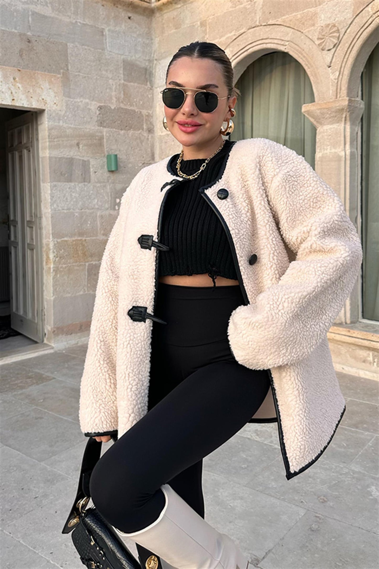 Peria Cepli Kıvırcık Ceket