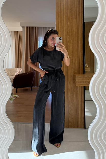 Perry Antrasit Premium Doku Tensel Takım