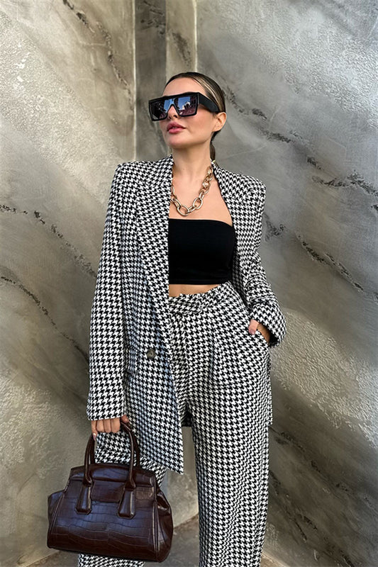 Pötikare tüvit blazer ceket