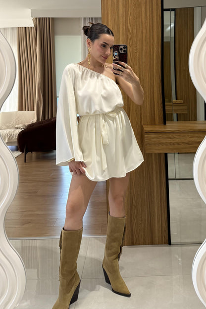 Radius Ekru İspanyol Kol Şortlu Takım