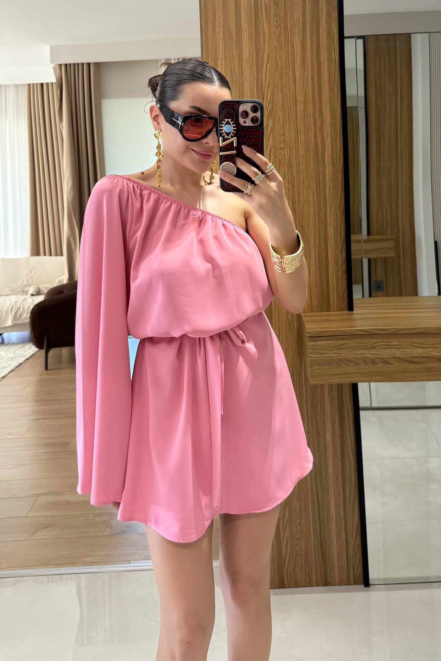 Radius Pembe İspanyol Kol Şortlu Takım