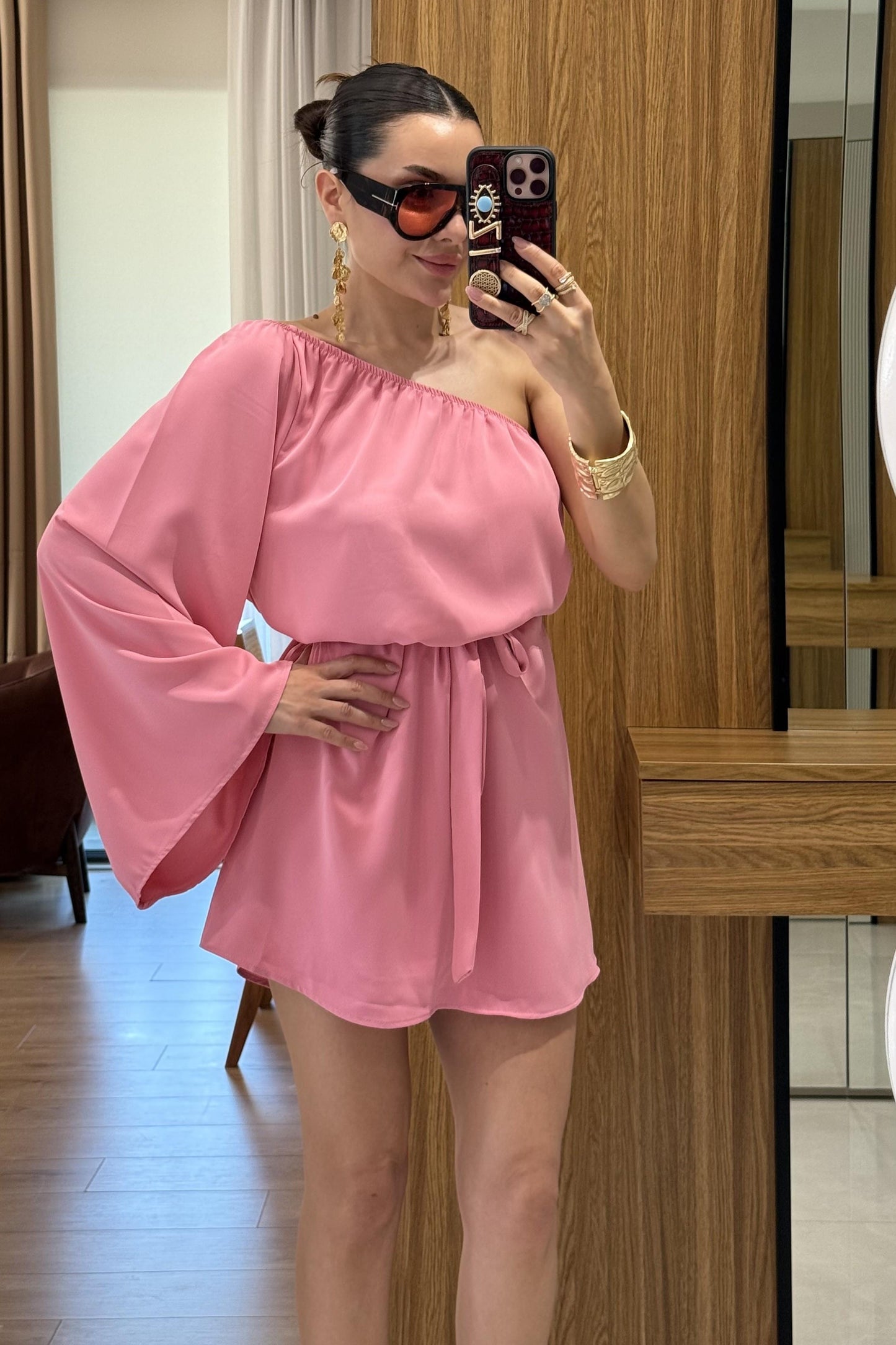 Radius Pembe İspanyol Kol Şortlu Takım