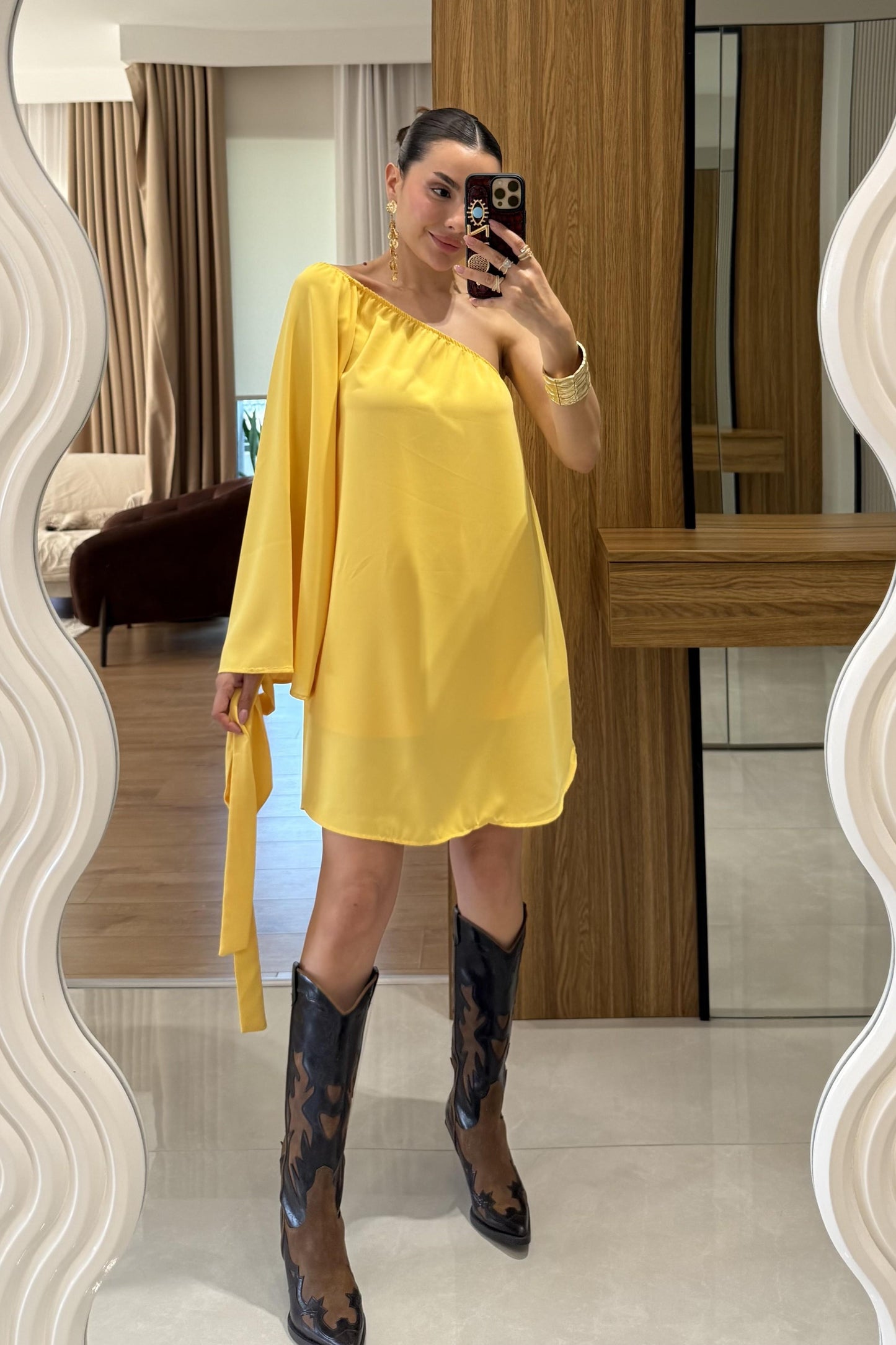 Radius Sarı İspanyol Kol Şortlu Takım