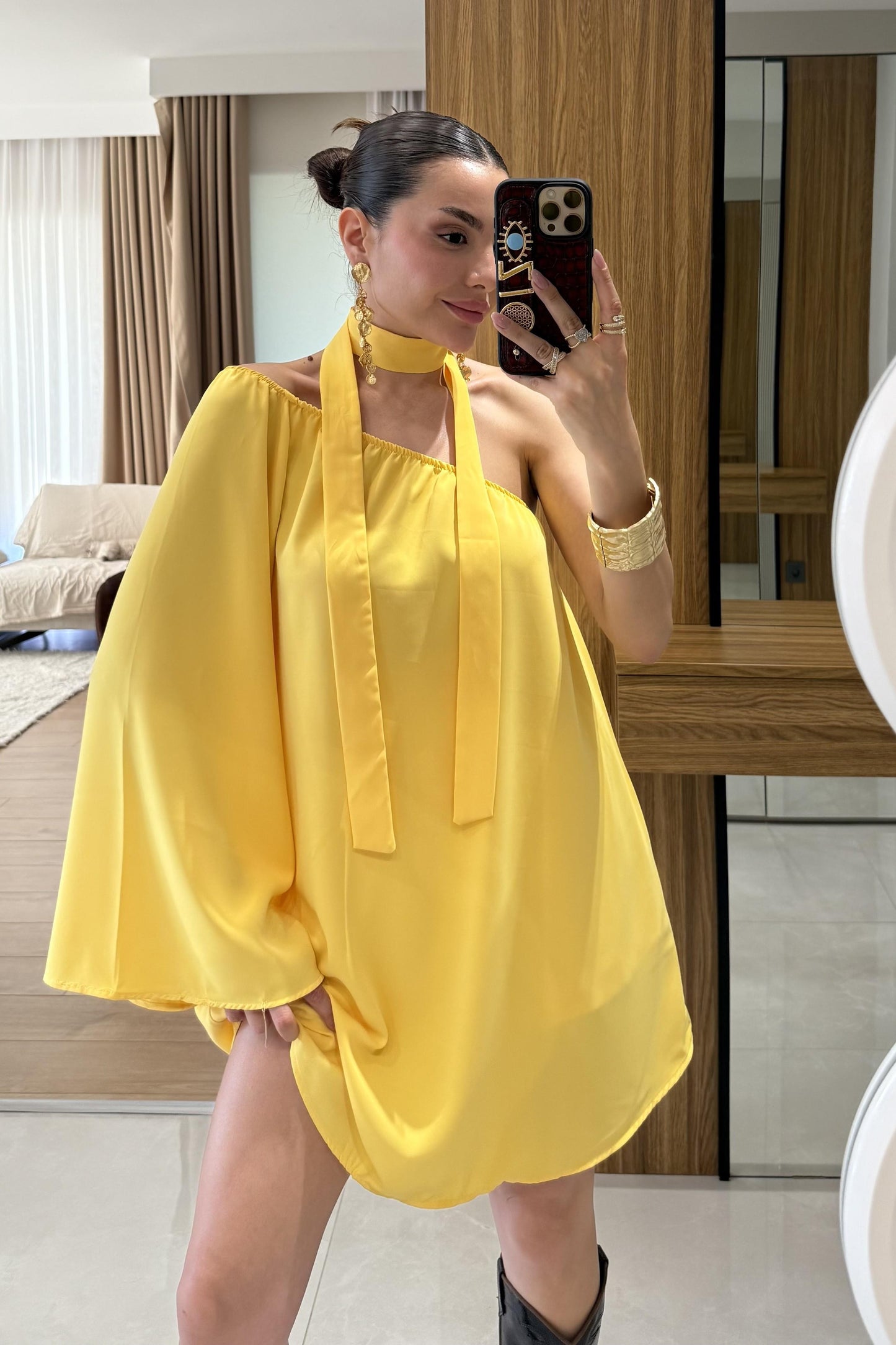 Radius Sarı İspanyol Kol Şortlu Takım