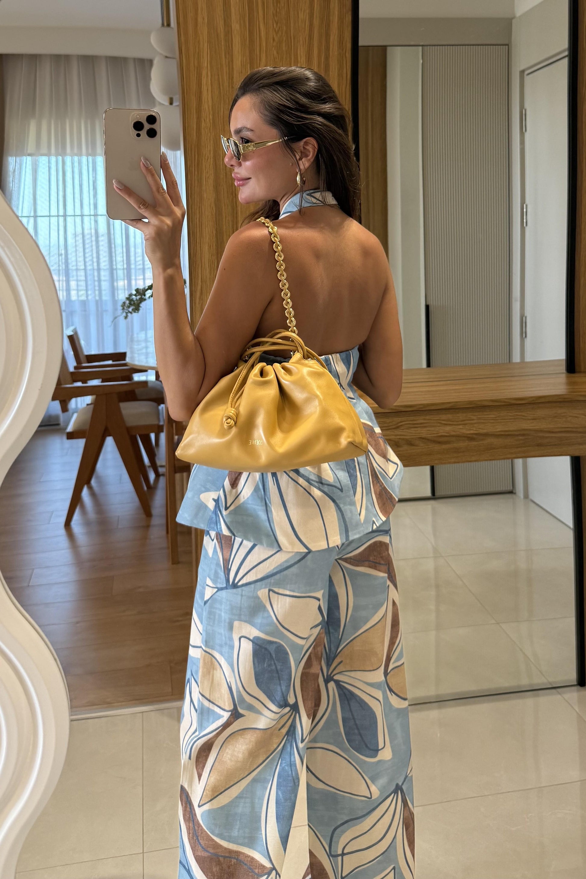 Rafael Mavi Keten Yelekli Takım