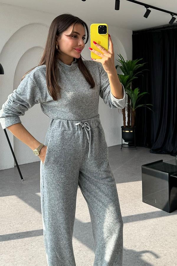 Rani Yumoş İkili Gri Takım