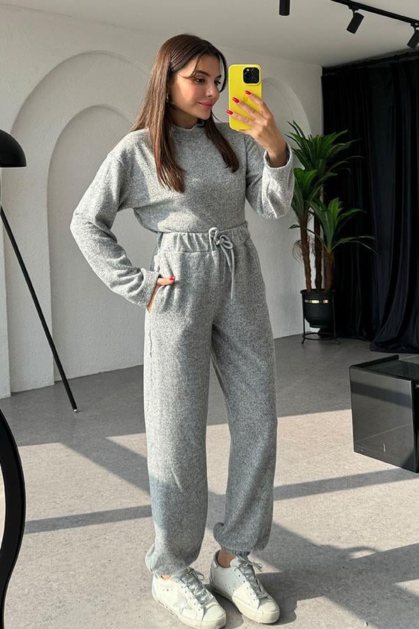 Rani Yumoş İkili Gri Takım