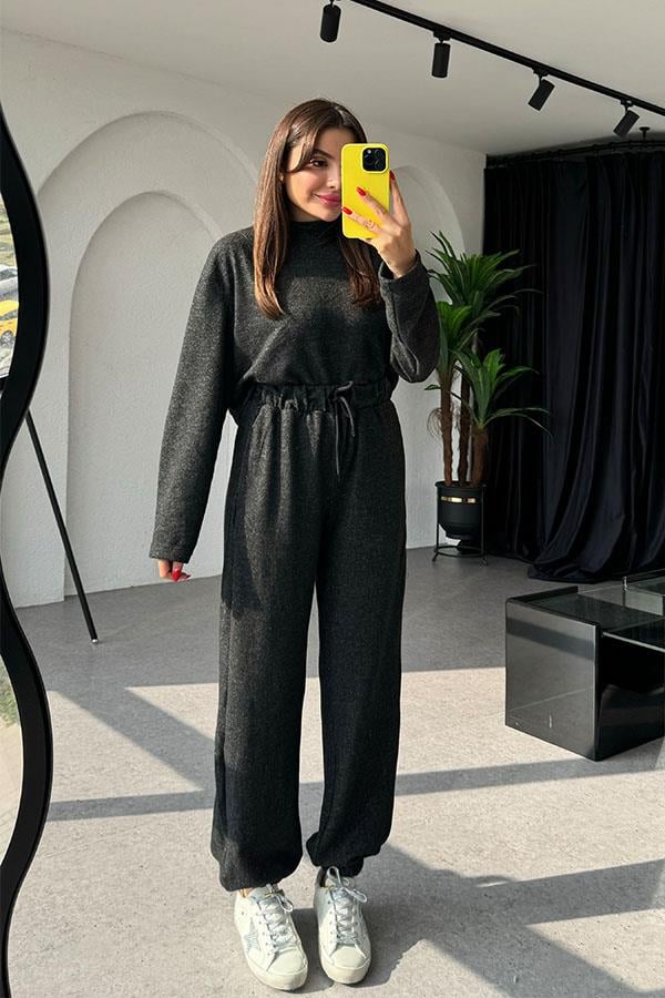 Rani Yumoş İkili Siyah Takım