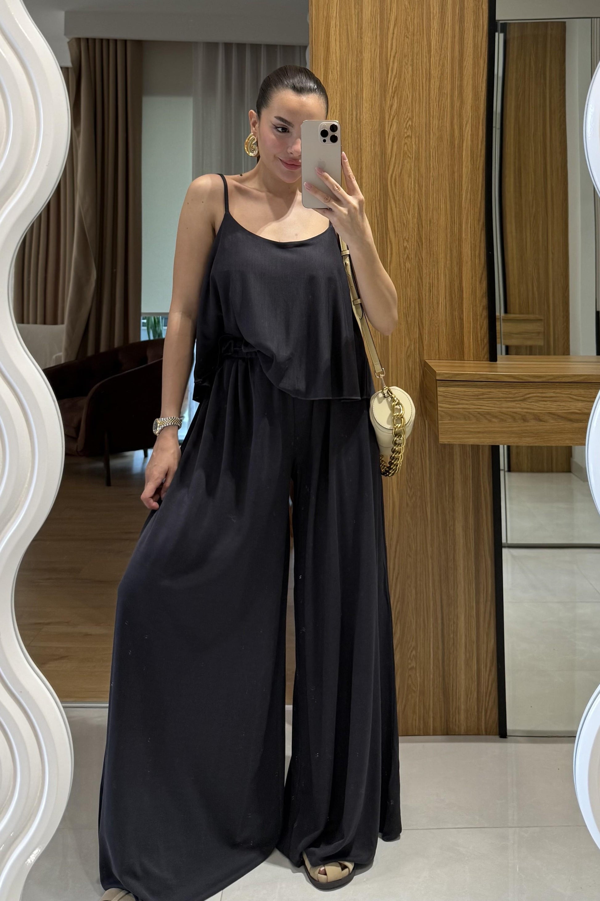 Ravevia Antrasit Modal Salaş Takım