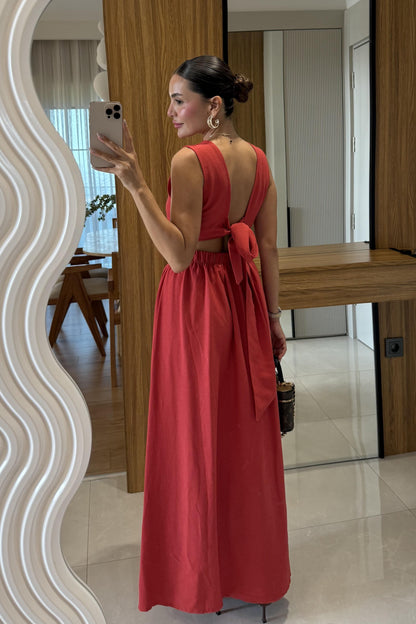 Redna Sırt Detaylı Etekli Takım