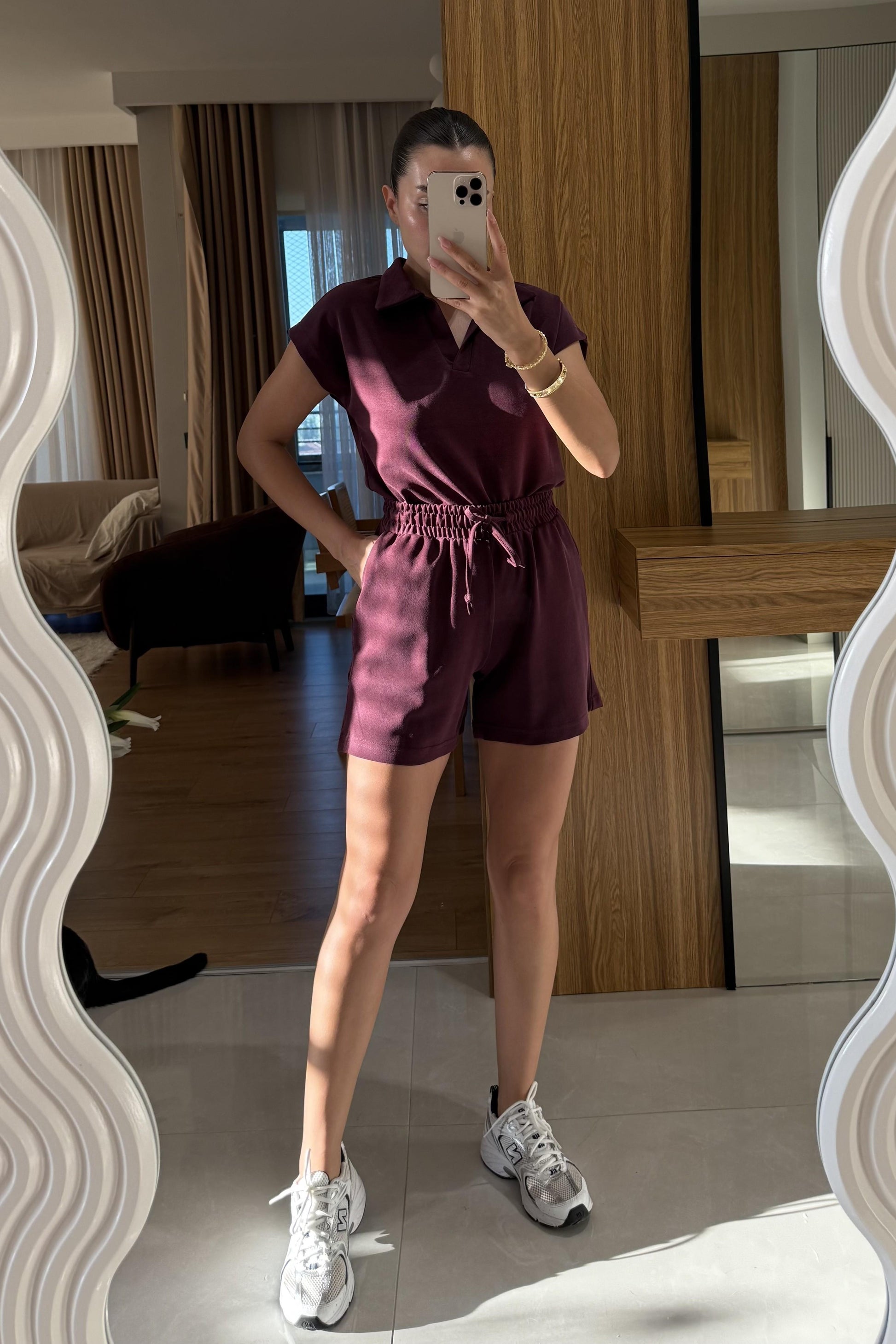 Renie Mürdüm Pike Modal Şort Takım