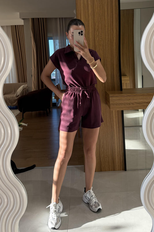 Renie Mürdüm Pike Modal Şort Takım