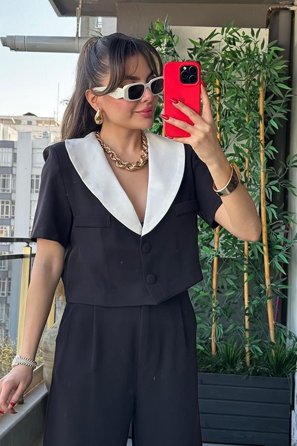 Rhonde Şal Yaka Tasarım Takım