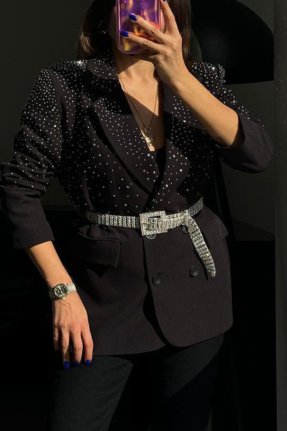 Rico Taşlı Blazer Ceket