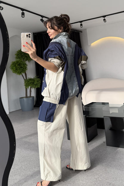 Rixton Tasarım Paraşüt Karışımlı Ceket