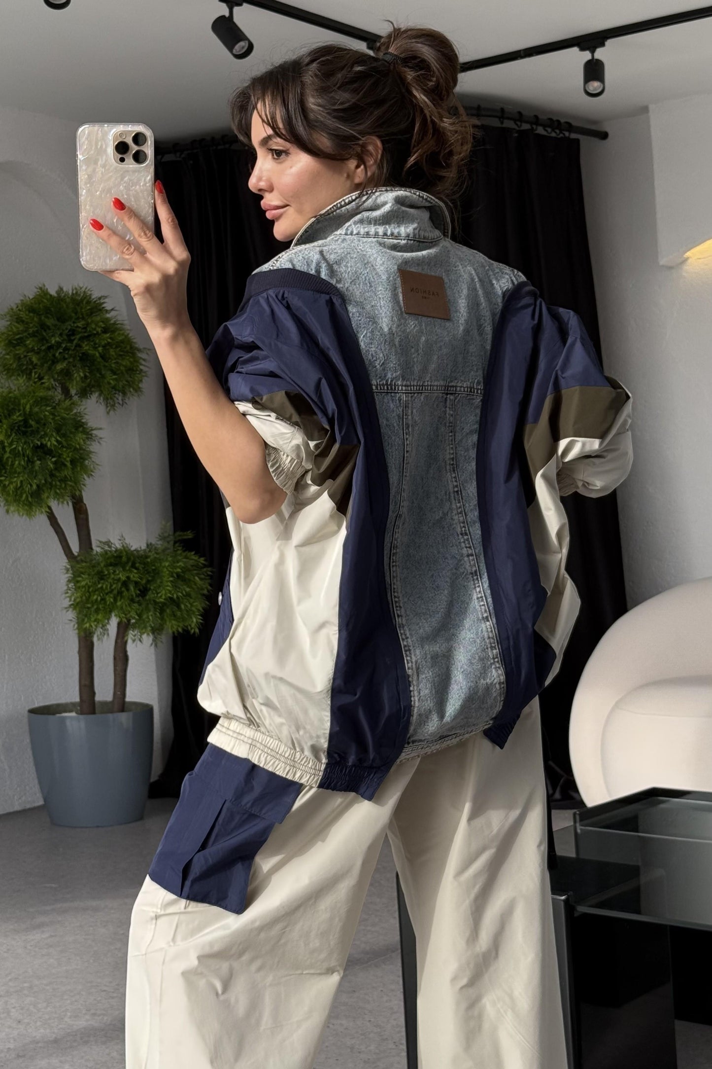 Rixton Tasarım Paraşüt Karışımlı Ceket