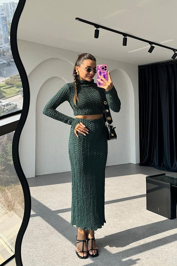 Roel Jakarlı Zümrüt Yeşili Takım