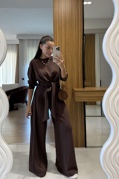 Romana Kahve Modal Bağlamalı Tasarım Takım